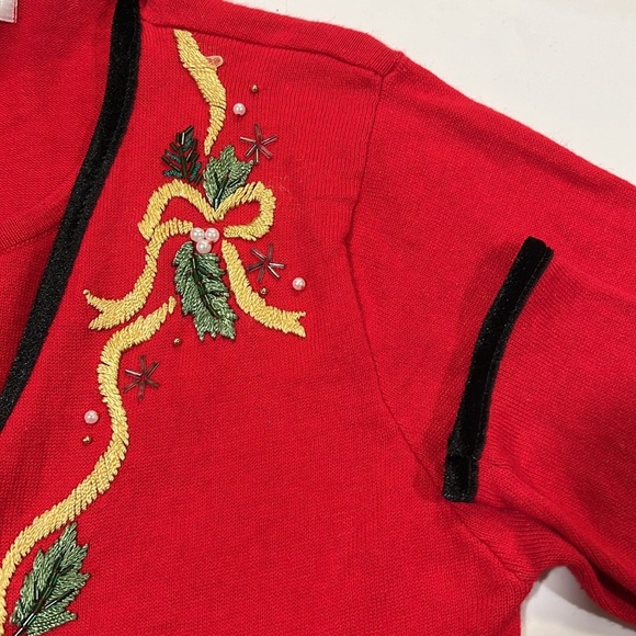 Vintage - Studio Collection - small, holiday sweater/faux tank - Picture 5 of 11